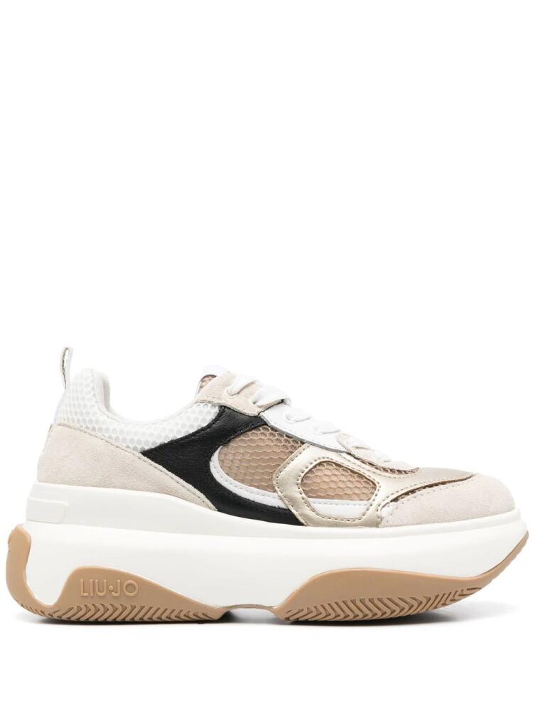 LIU JO June colour-block platform sneakers - Neutrals Cover