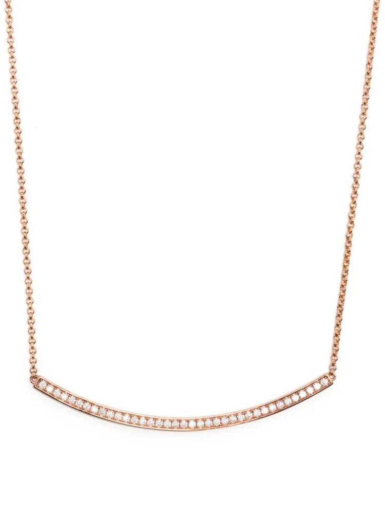 APM Monaco Dainty Pavé adjustable necklace - Pink Cover