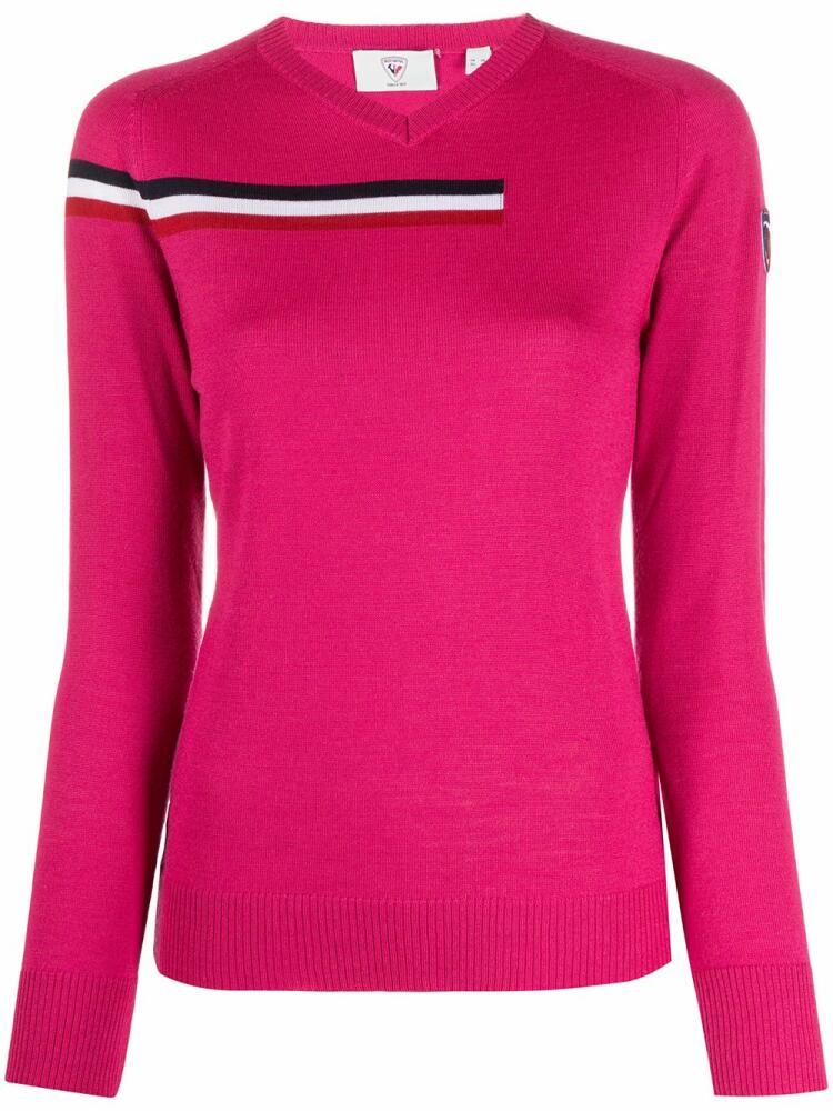 Rossignol Diago striped detail jumper - Pink Cover