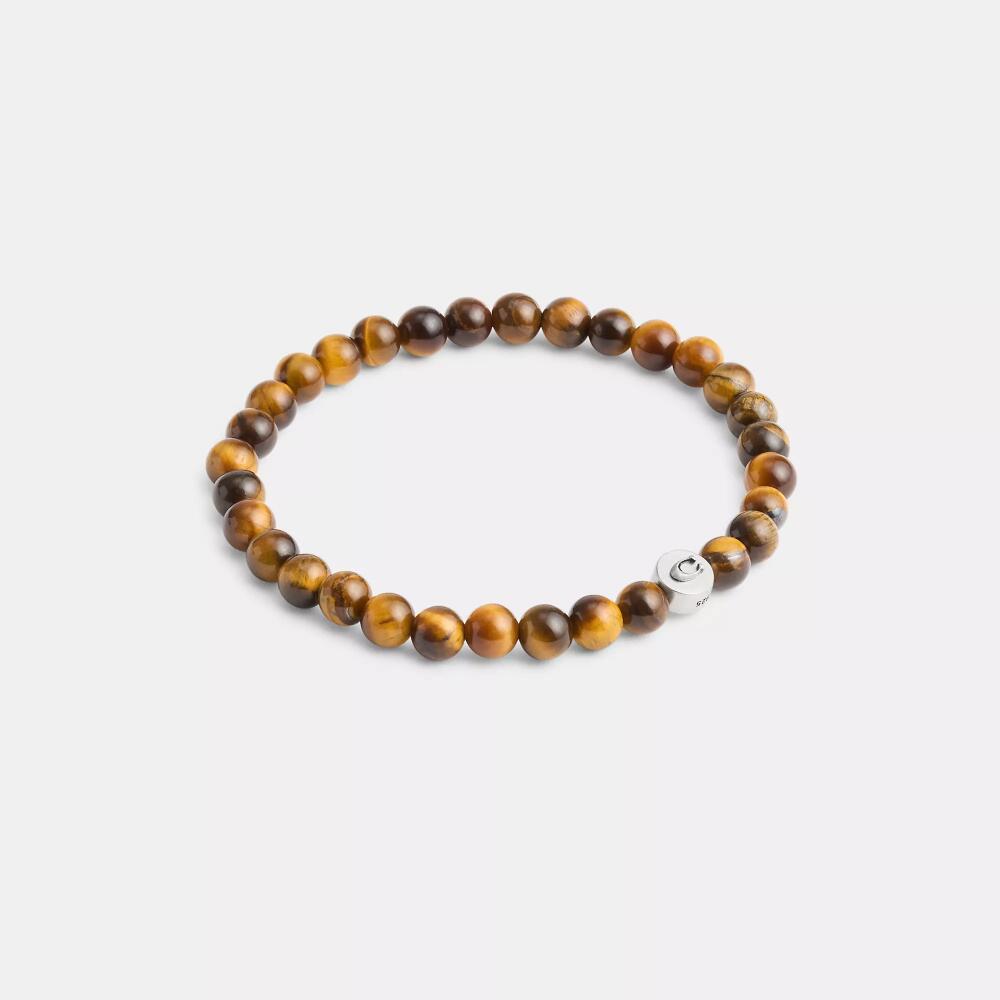 Coach Tiger's Eye Beaded Bracelet Cover