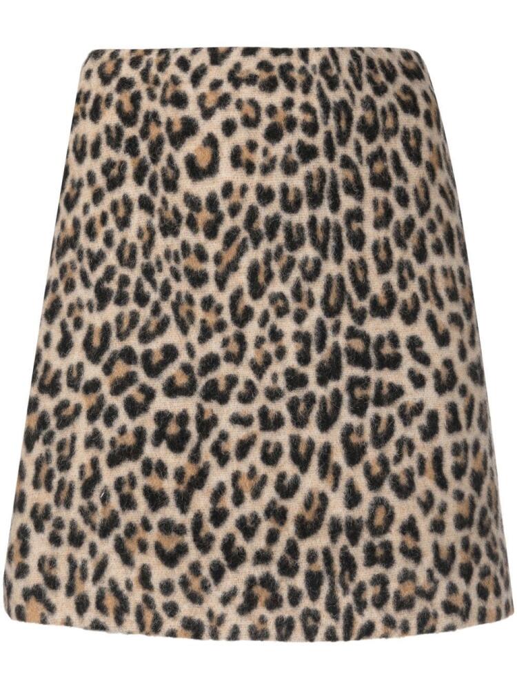 Ermanno Scervino leopard-print mini skirt - Neutrals Cover