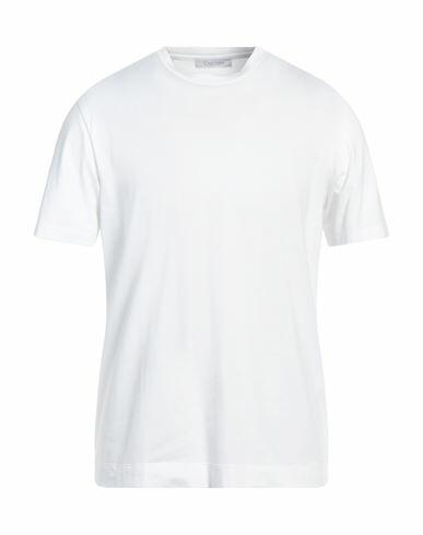 Cruciani Man T-shirt White Cotton, Elastane Cover