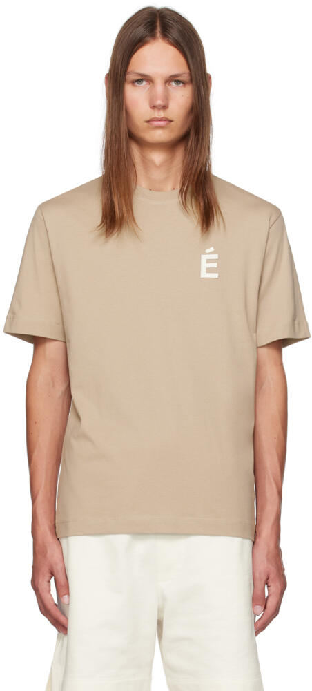 Études Taupe Wonder Patch T-Shirt Cover