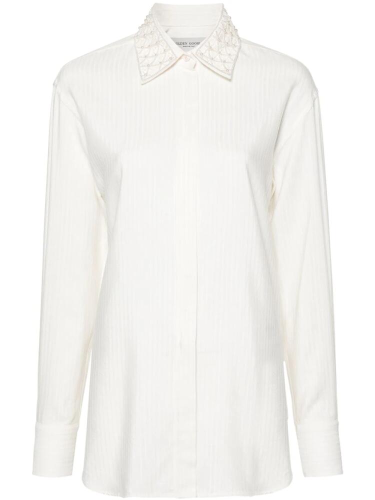 Golden Goose ribbed-effect shirt - Neutrals Cover