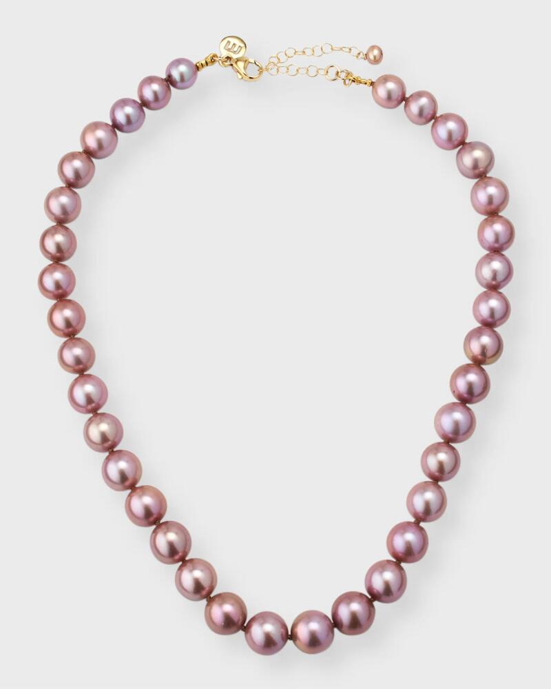 Margo Morrison 17" Pink Edison Freshwater 10-12mm Pearl Necklace Cover