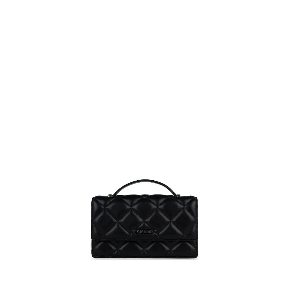 Lambert The Andrea - 2-in-1 Quilted Vegan Leather Handbag in Black Cover