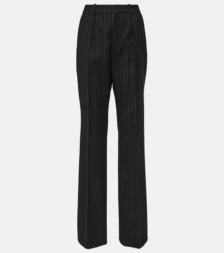 Saint Laurent Pinstripe virgin wool pants Cover