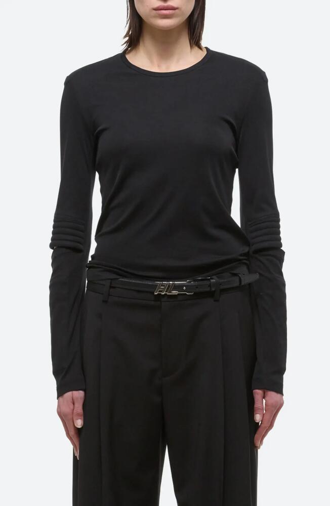 Helmut Lang Astro Crew Silky Long Sleeve T-Shirt in Black Cover