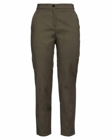 Nenette Woman Pants Military green Viscose, Polyamide, Elastane Cover