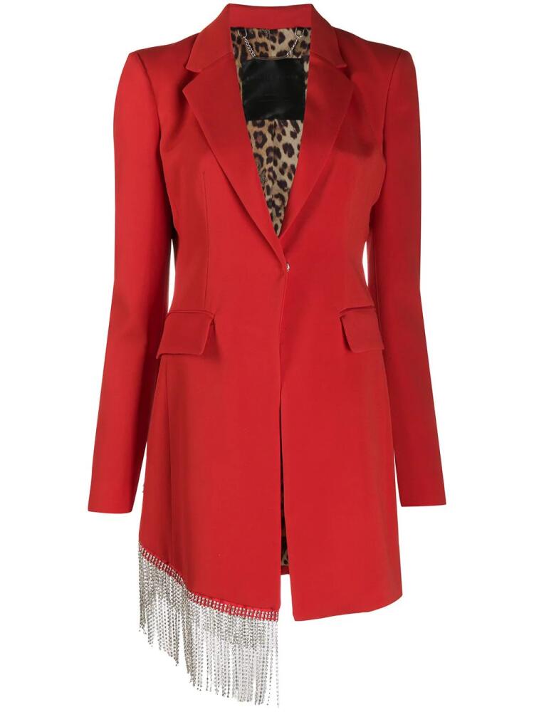 Philipp Plein crystal fringe blazer - Red Cover