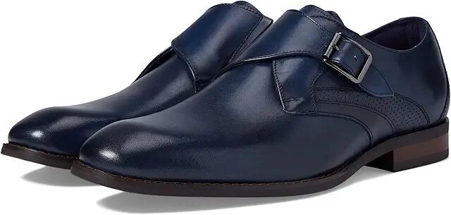 Stacy Adams Karcher Monk Strap (Navy) Men's Shoes Cover