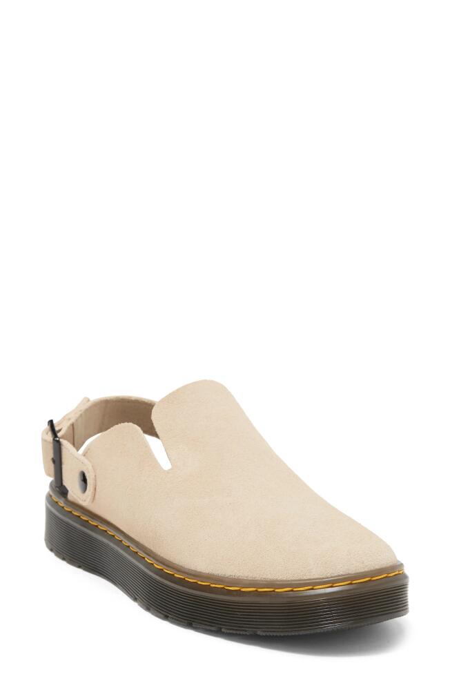 Dr. Martens Carlson Convertible Slingback Platform Mule in Warm Sand Eh Suede Cover