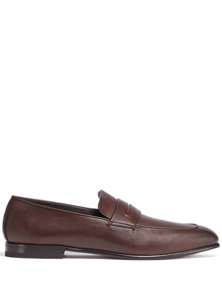 Zegna L'Asola suede loafers - Brown Cover