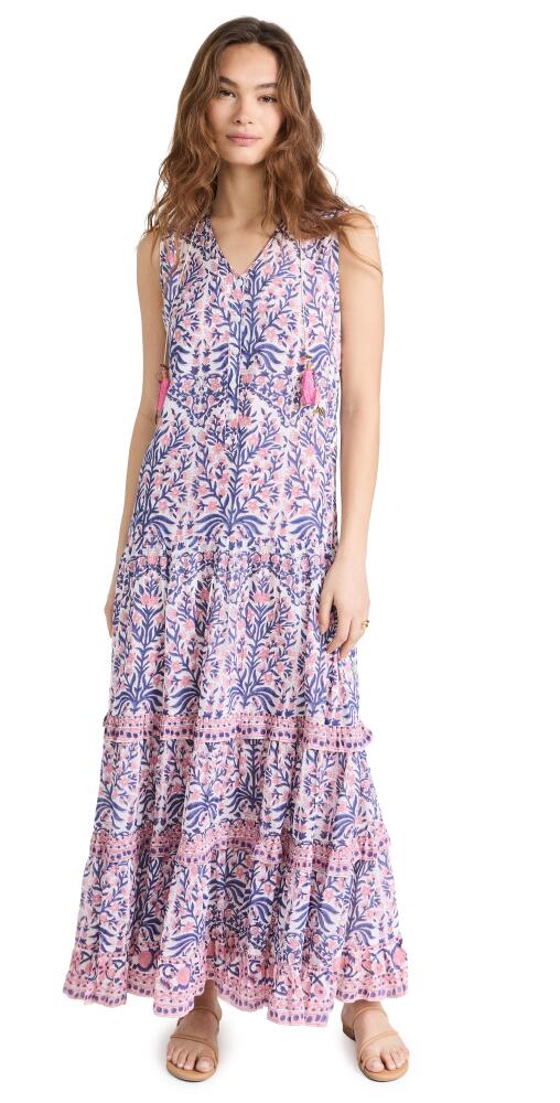 Bell Tegan Maxi Dress Pink and Navy Floral Cover