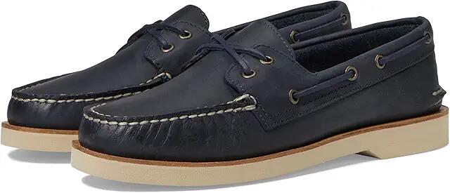 Sperry Authentic Original Double Sole Cross Lace (Navy) Men's Shoes Cover