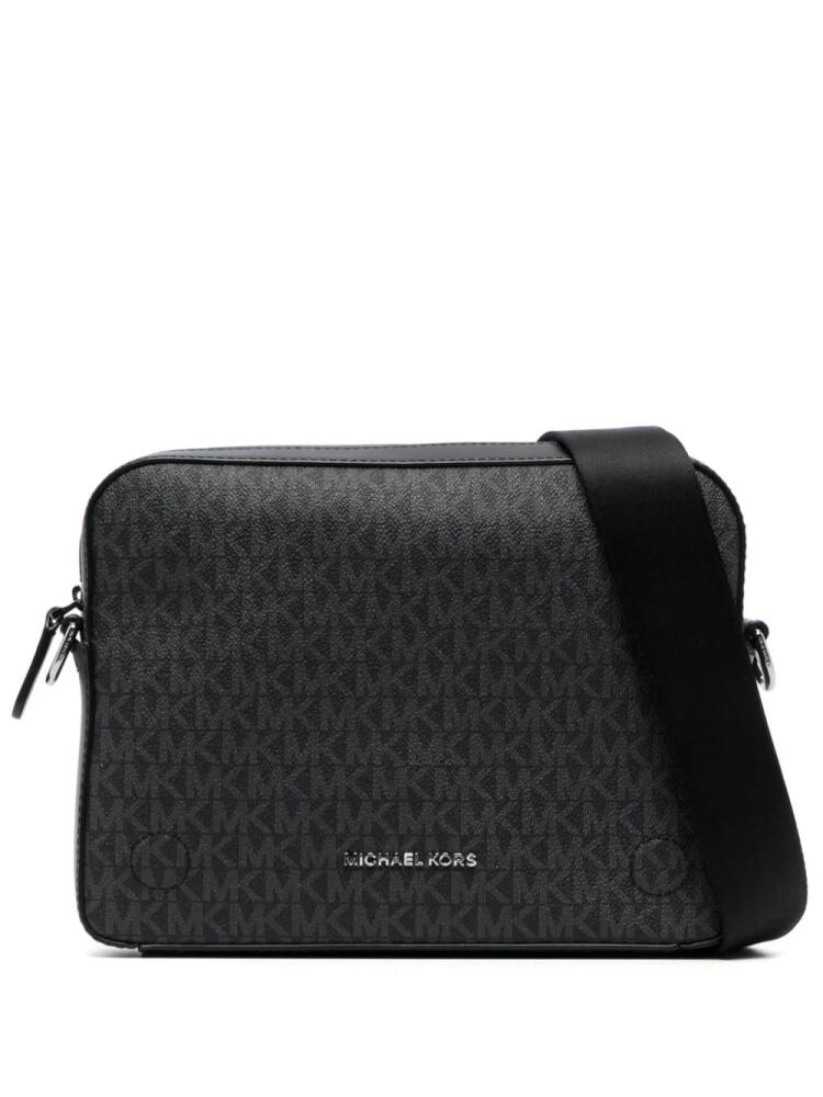 Michael Kors Dual monogram leather crossbody - Black Cover