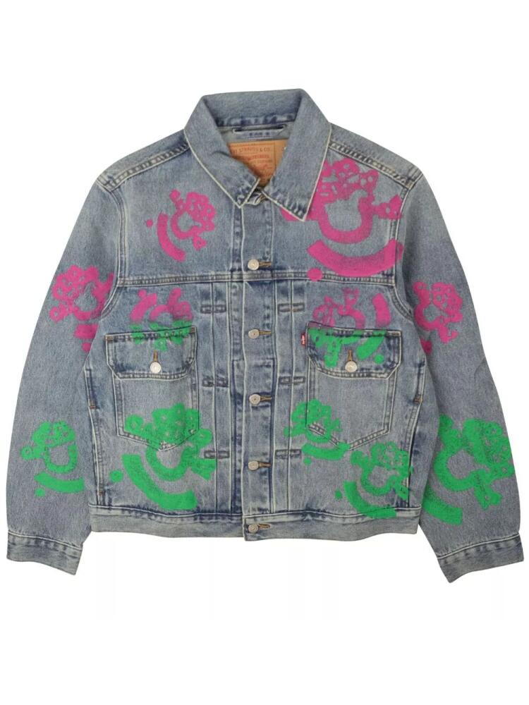 Denim Tears Bstroy Tears Type-2 denim jacket - Blue Cover