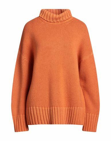 Iris Von Arnim Woman Turtleneck Orange Cashmere Cover