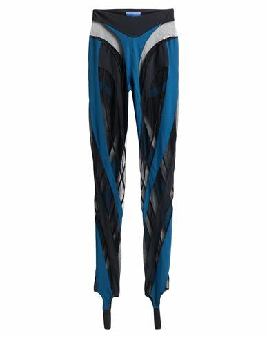 Mugler Woman Leggings Black Polyamide, Elastane Cover