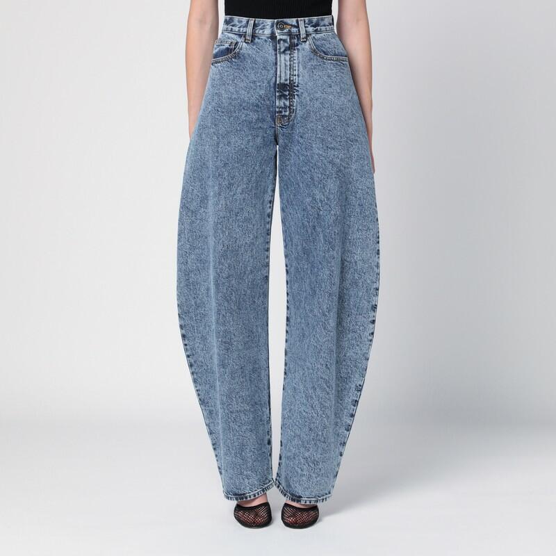 Alaïa Blue rounded denim jeans Cover