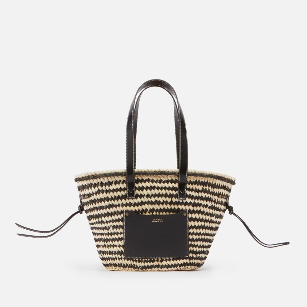 Isabel Marant Cadix Straw and Leather Shoulder Bag Cover