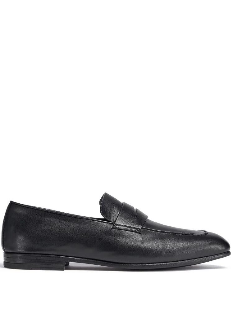 Zegna L'Asola leather loafers - Black Cover