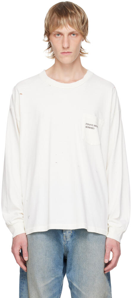 Enfants Riches Déprimés Off-White Pocket Long Sleeve T-Shirt Cover