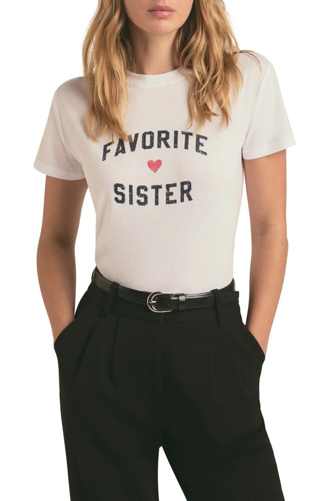 Favorite Daughter Favorite Sister Graphic T-Shirt in White Cover