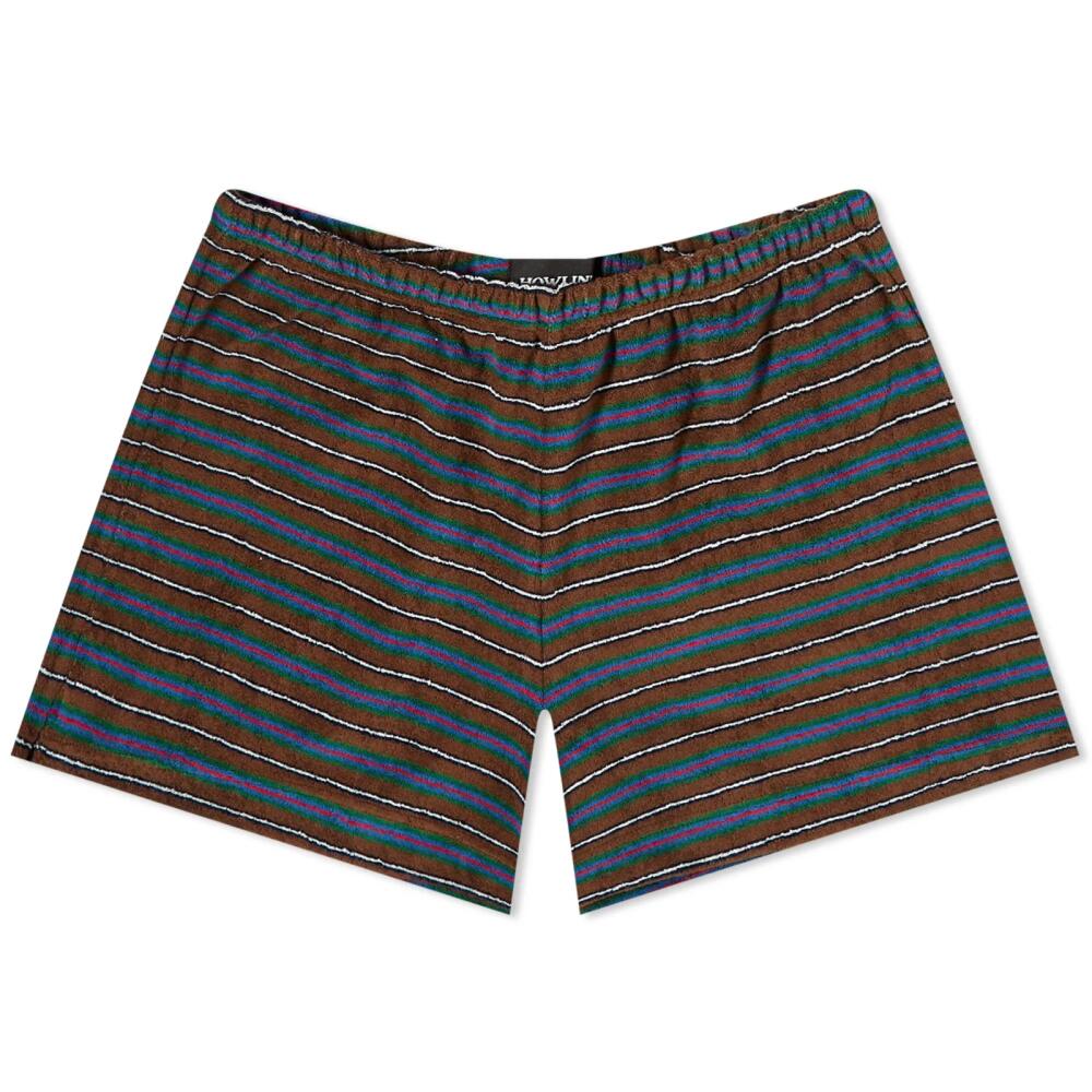 Howlin by Morrison Women's Howlin' Velour Stripe Safe Shorts in Brown Mind Cover