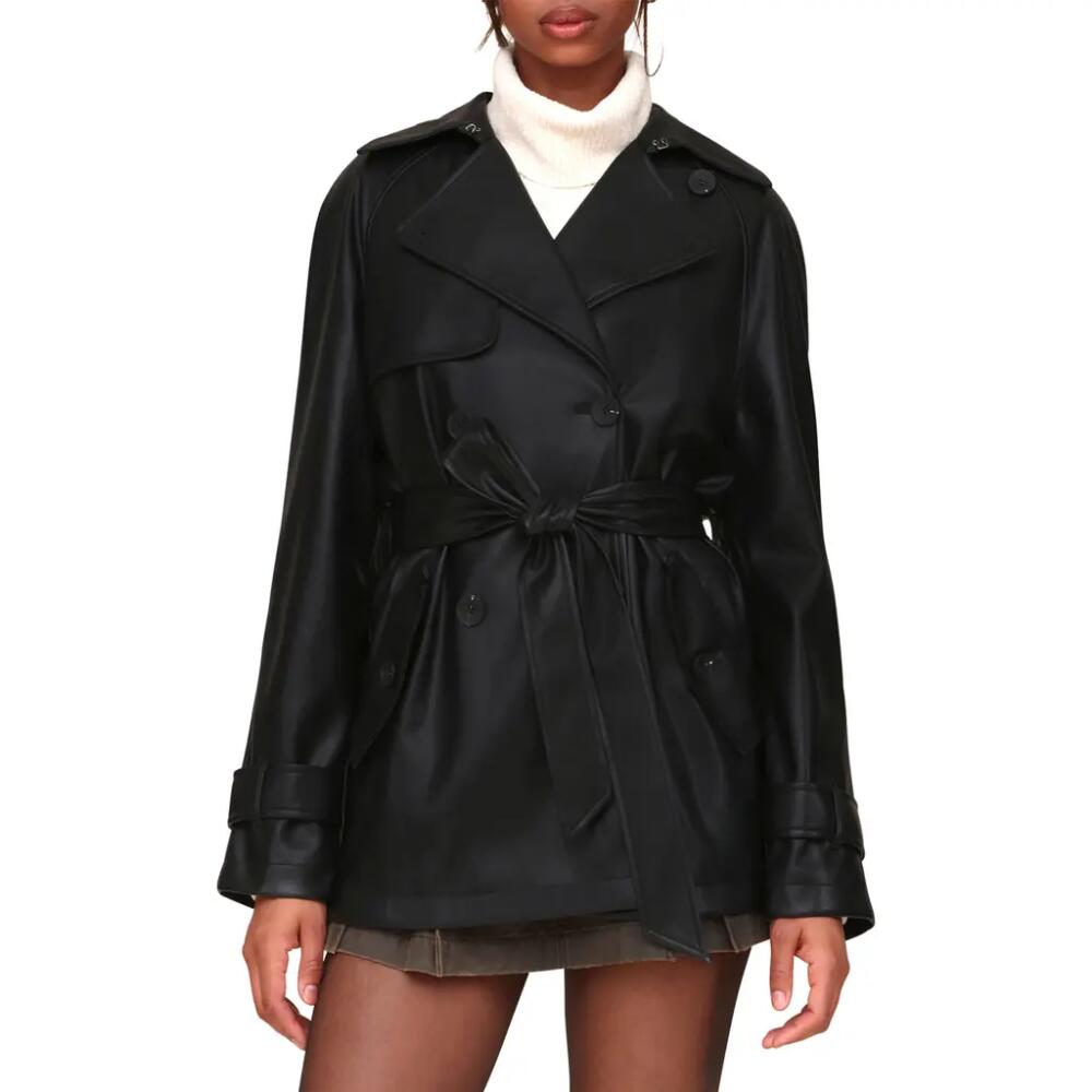 Avec Les Filles Relaxed Midlength Walking Coat in Black Cover