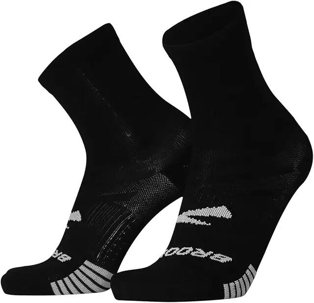 Brooks Ghost Lite Crew Socks 2-Pack (Black) No Show Socks Shoes Cover