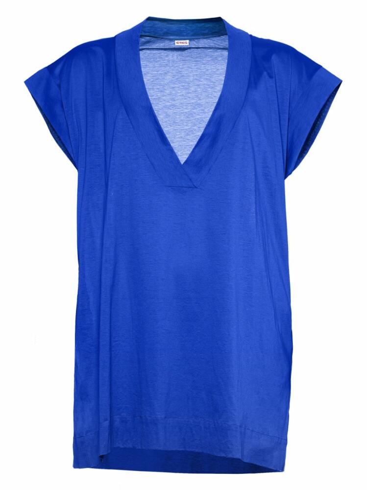 ERES Renée V-neck T-shirt - Blue Cover