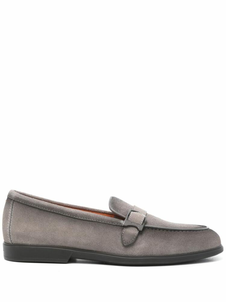 Santoni suede loafers - Grey Cover