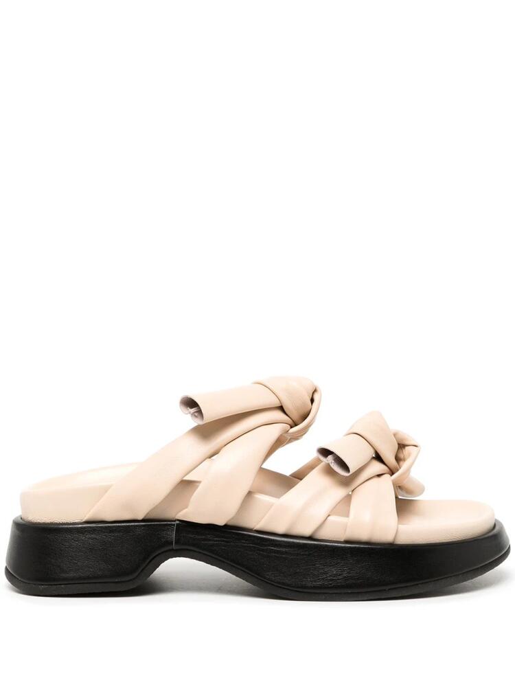 Reike Nen double-strap ribbon sandals - Neutrals Cover