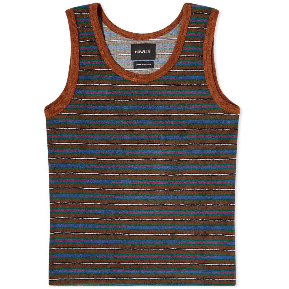 Howlin by Morrison Women's Howlin' Lost At Sea Stripe Tank Top in Brown Mind Cover