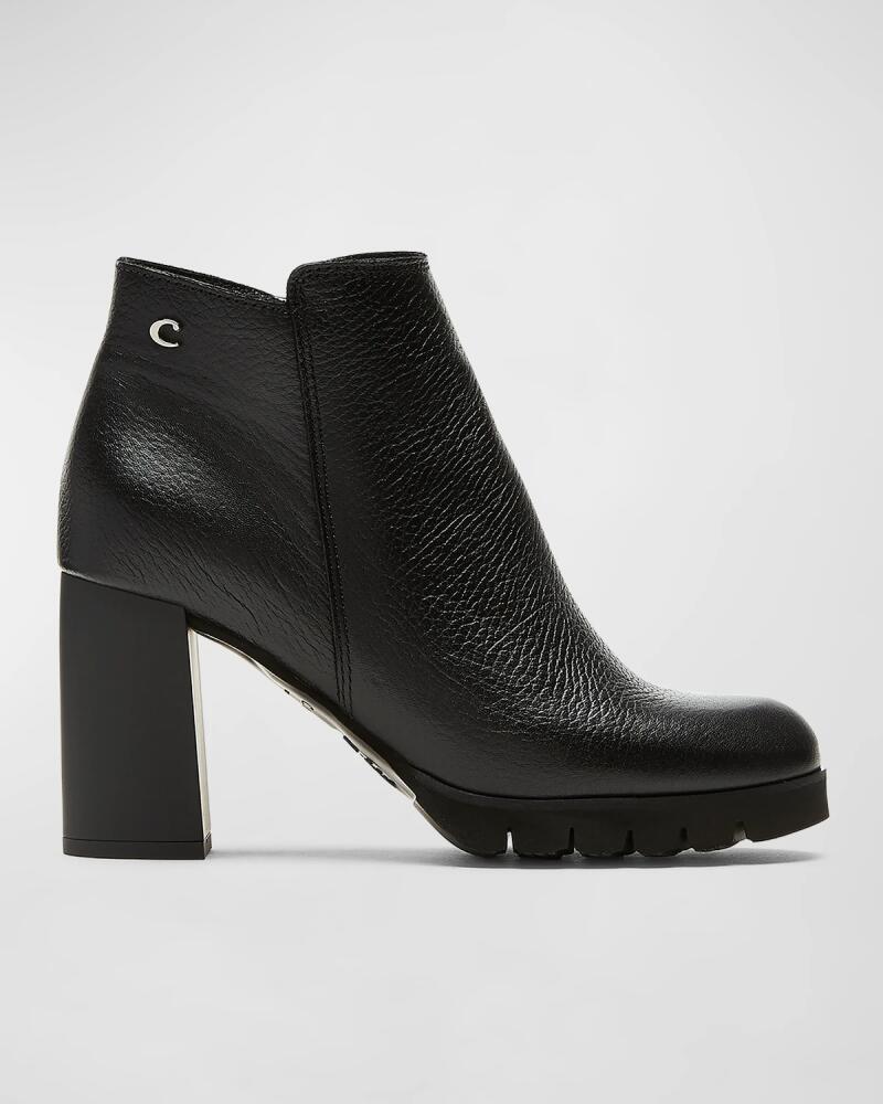 La Canadienne Maya Leather Zip Ankle Booties Cover