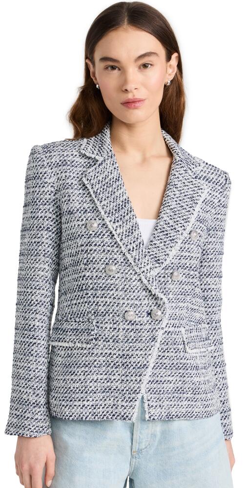 Generation Love Eliza Tweed Blazer White/Indigo Cover