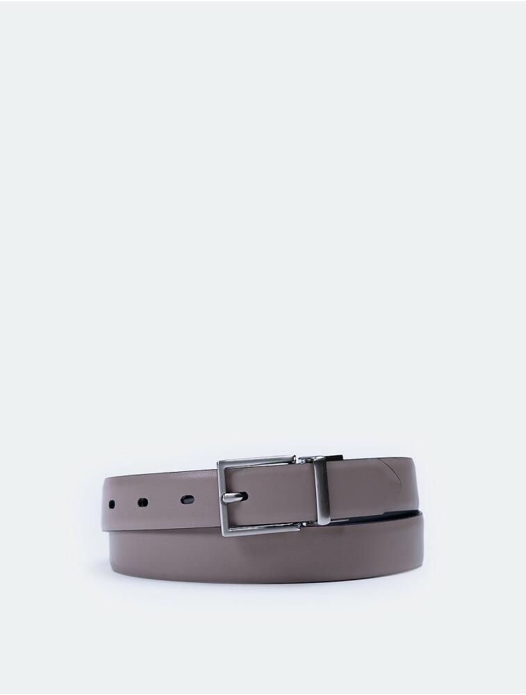 Calvin Klein Women's Solid Reversible Harness Buckle Belt - Multi Cover