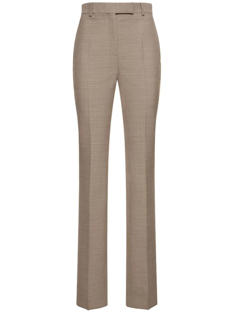 FERRAGAMO Wool Double Natté Straight Pants Cover