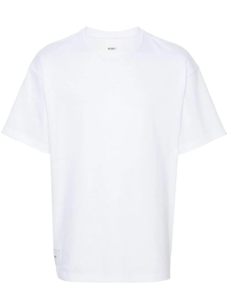 WTAPS logo-patch cotton T-shirt - White Cover