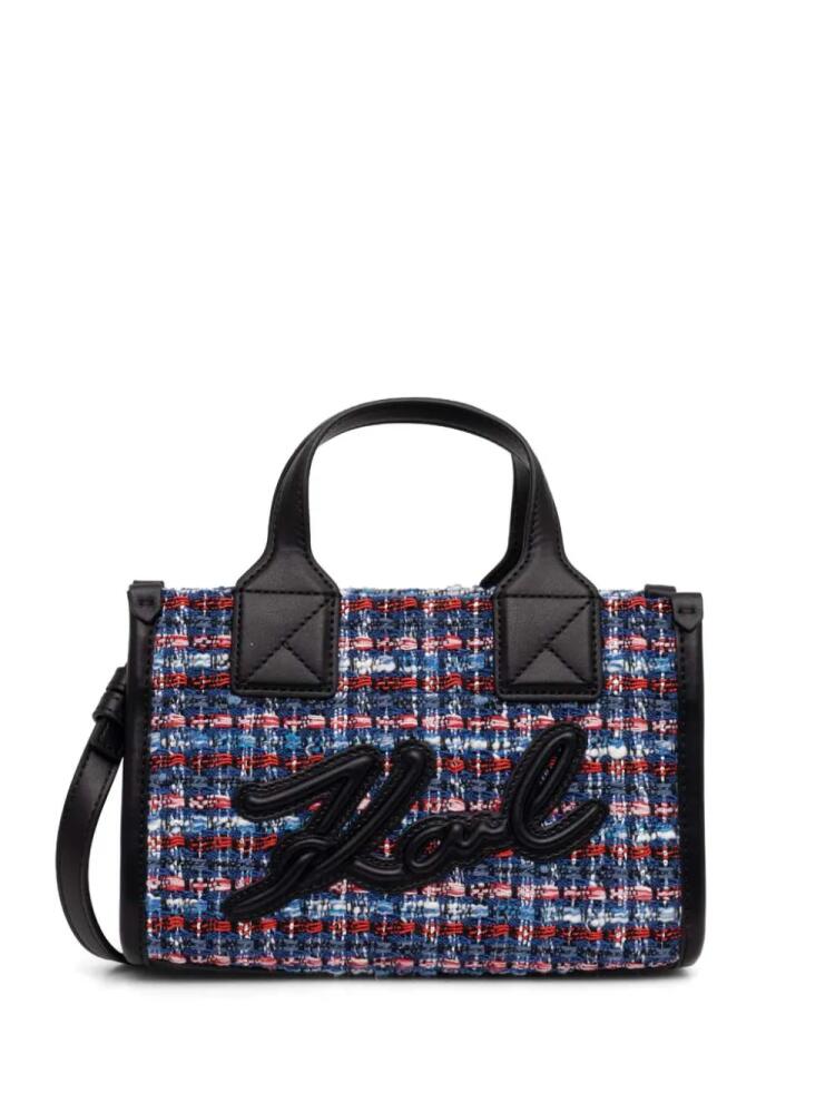 Karl Lagerfeld K/Skuare tote bag - Blue Cover