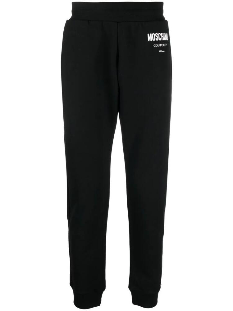 Moschino logo-print track pants - Black Cover