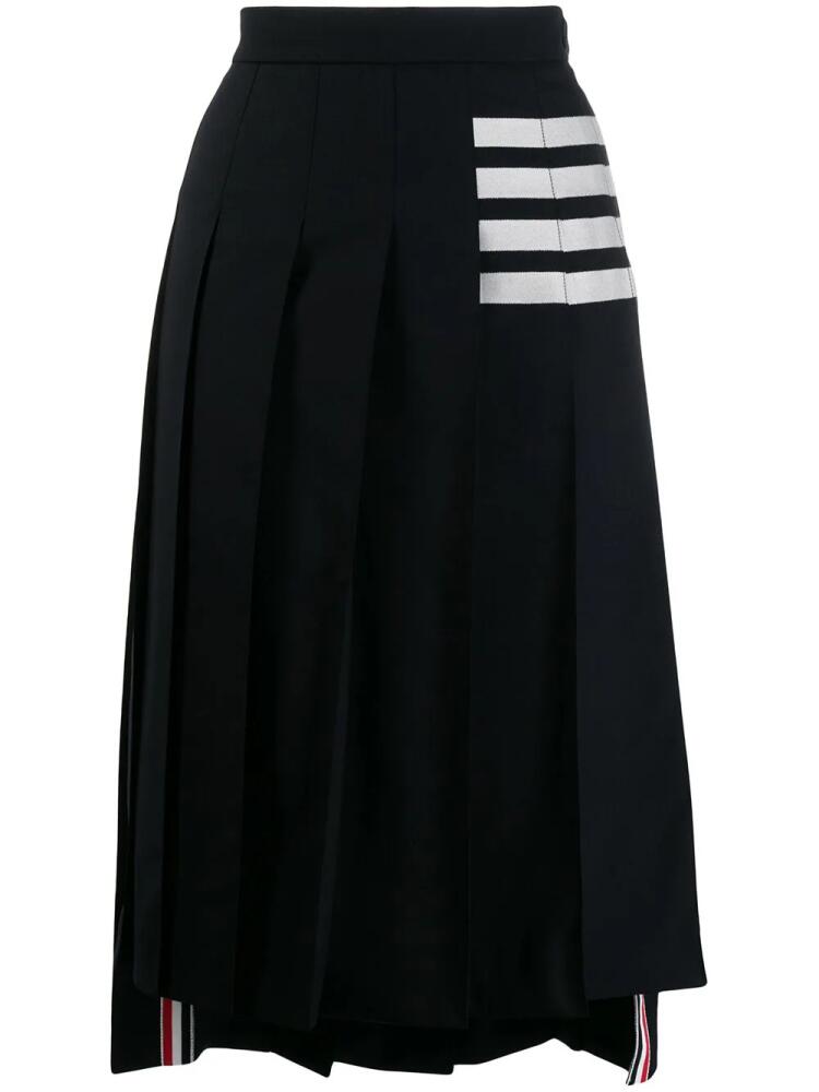 Thom Browne 4-Bar pleated skirt - Blue Cover