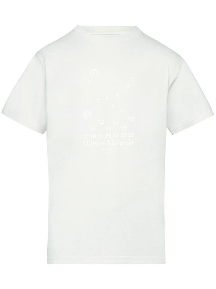 Maison Margiela Numeric logo-print T-shirt - White Cover