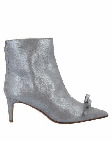 Red(v) Woman Ankle boots Silver Soft Leather Cover