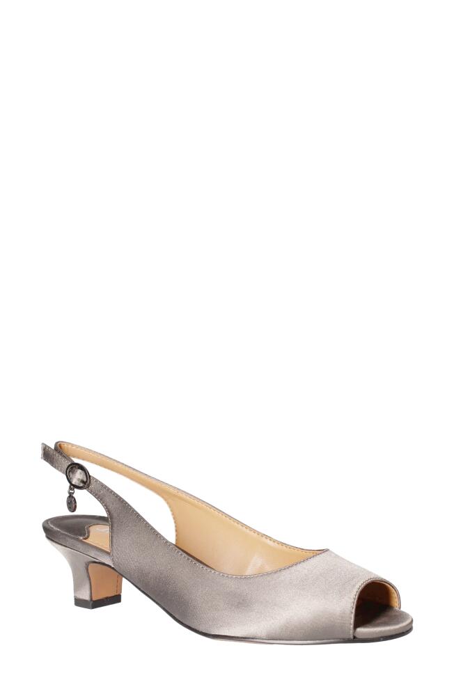 J. Reneé Jenvey Slingback Sandal in Dark Gray Cover