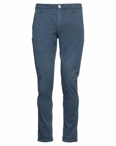 Aglini Man Pants Slate blue Cotton, Elastane Cover