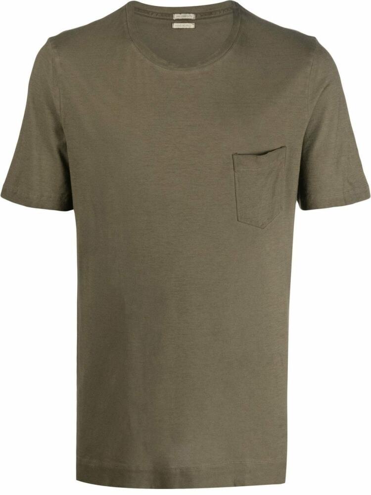 Massimo Alba chest patch-pocket detail T-shirt - Green Cover