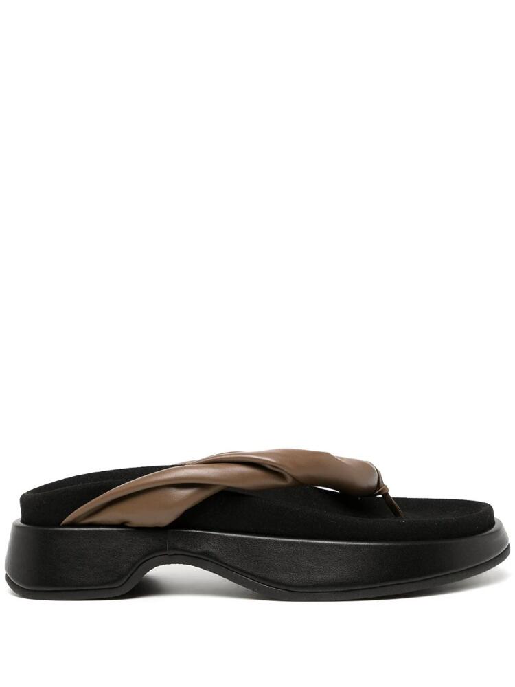 Reike Nen twisted-strap platform flip flops - Black Cover