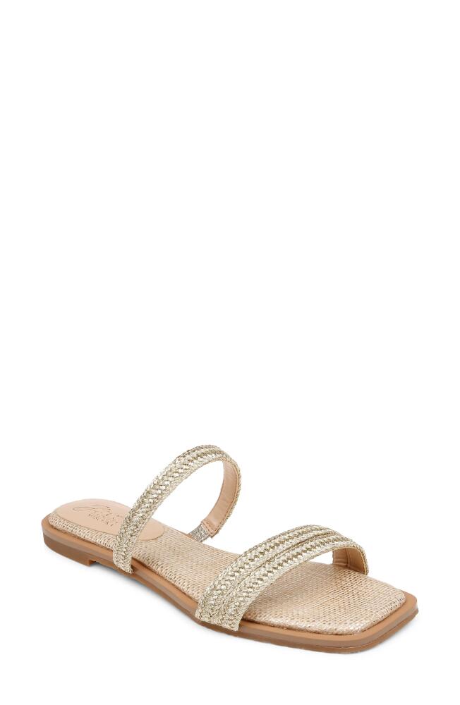 Jewel Badgley Mischka Helena Slide Sandal in Champagne Gold Cover